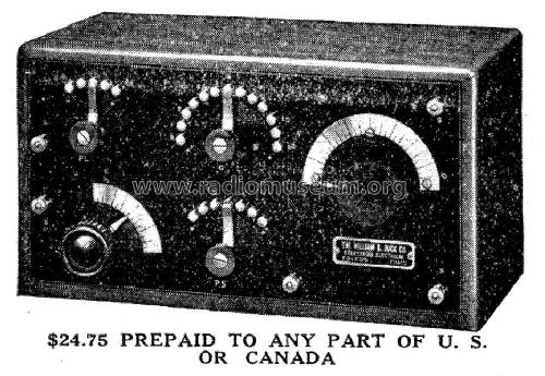 Short Wave Regenerative Set ; Duck Co., J.J. and (ID = 962059) mod-pre26