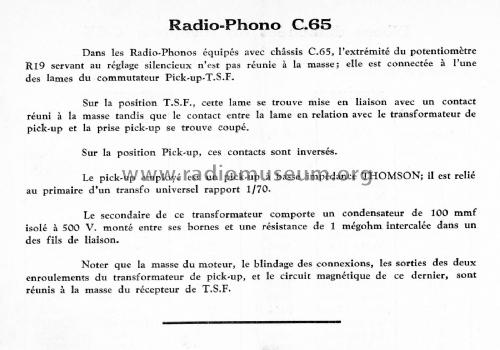 C65; Ducretet -Thomson; (ID = 2597800) Radio