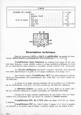 C70B; Ducretet -Thomson; (ID = 2597726) Radio