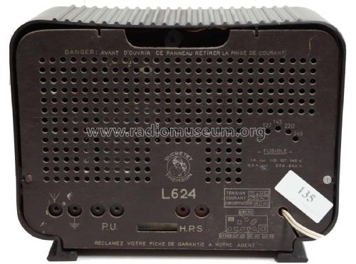 L624; Ducretet -Thomson; (ID = 1949505) Radio