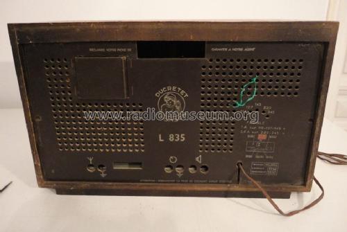 L835; Ducretet -Thomson; (ID = 1390950) Radio