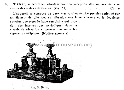 Tikker ; Ducretet -Thomson; (ID = 3107871) Morse+TTY