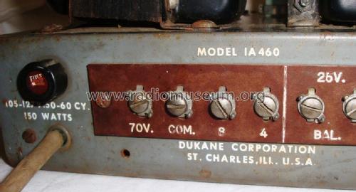 Amplifier 1A460; DuKane Corporation; (ID = 1942084) Ampl/Mixer