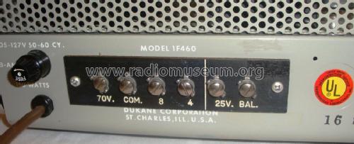 Amplifier 1F460; DuKane Corporation; (ID = 1792132) Ampl/Mixer