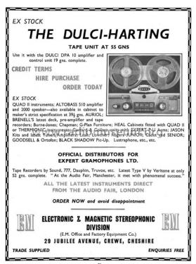 Dulci-Harting Tape Deck ; Dulci Co Ltd.,The; (ID = 2884411) Reg-Riprod