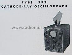 Cathode-Ray Oscillograph 292 ; DuMont Labs, Allen B (ID = 750071) Equipment