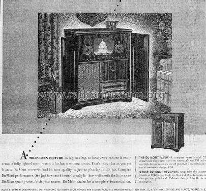 Savoy RA-103C; DuMont Labs, Allen B (ID = 730375) TV-Radio