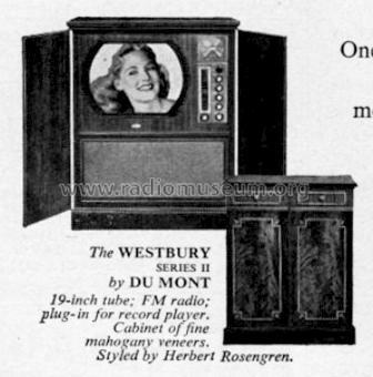 Westbury II RA-109A; DuMont Labs, Allen B (ID = 732260) TV-Radio