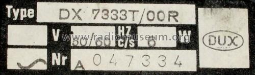 Radio Recorder DX7333T; Dux, Helsinki (ID = 887714) Radio