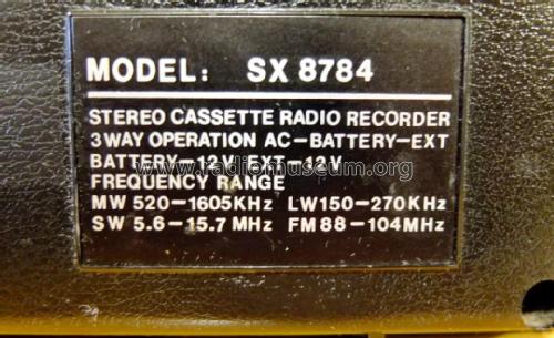 4 Band Stereo Radiorecorder 8784 SX8784; Dux Radio AB; (ID = 2787574) Radio