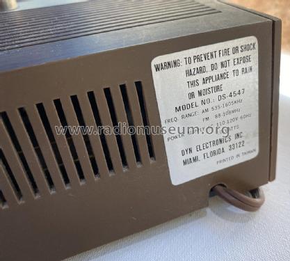 AM/FM Clock Radio DS-4547; Dyn Electronics Inc. (ID = 2847055) Radio