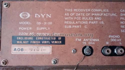 DS-3100 ; Dyn Electronics Inc. (ID = 2249500) Radio