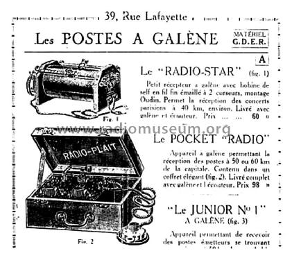 Pocket Radio Poste à galène ; Plait Radio-Plait RP (ID = 88561) Galena