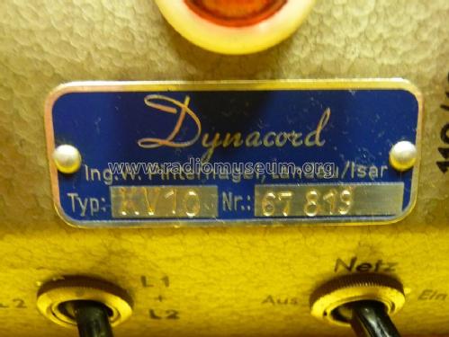 KV10; Dynacord W. (ID = 1909162) Ampl/Mixer
