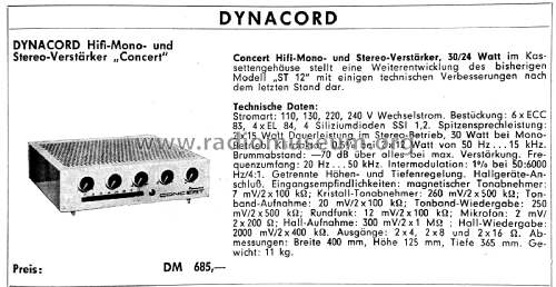 Concert ; Dynacord W. (ID = 2566592) Ampl/Mixer