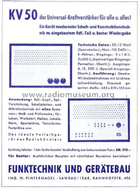 KV50; Dynacord W. (ID = 2883588) Ampl/Mixer