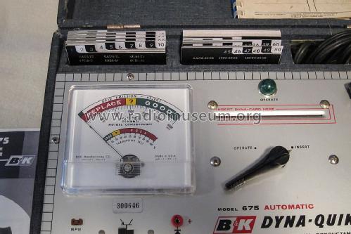 Dyna-Quik Tube And Transistor Tester 675; B&K Precision, (ID = 1664293) Ausrüstung