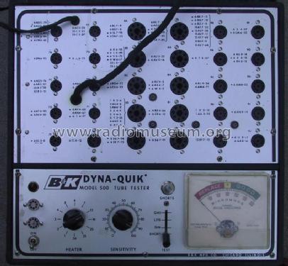 Dyna-Quik Tube Tester 500; B&K Precision, (ID = 350745) Equipment