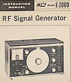 RF Signal Generator E-200D; B&K Precision, (ID = 548501) Equipment