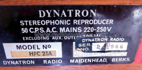 HFC21A Ch=Transpower SRX 25 Series; Dynatron Radio Ltd., (ID = 2929040) Radio