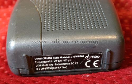 AM-FM Receiver HFM-834C; Dyras; Nürnberg (ID = 2524321) Radio