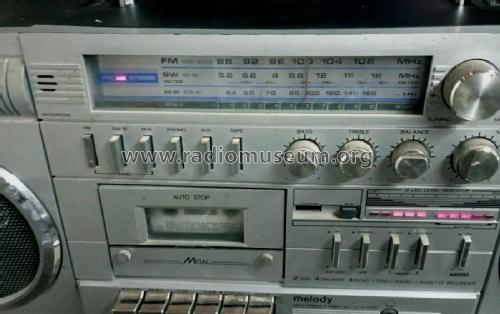 Melody 3 Band Stereo Radio Cassette Recorder SW-7180; Unknown - CUSTOM (ID = 3087124) Radio