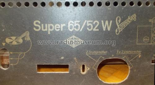 Sonneberg Super 65/52W; EAK, Elektro- (ID = 2823483) Radio