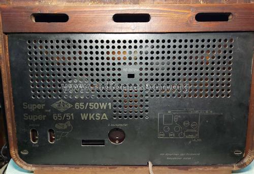 Super 65/50W1; EAK, Elektro- (ID = 3071812) Radio