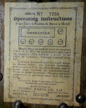 C ; Echophone (ID = 1678935) Radio