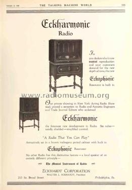 Eckharmonic Radio Type X; Eckhardt Corporation (ID = 2949812) Radio