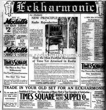 Eckharmonic Radio Type X; Eckhardt Corporation (ID = 2949814) Radio