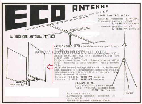 Cubica Sirio 27 CB; Eco Antenne di (ID = 2794710) Antenna