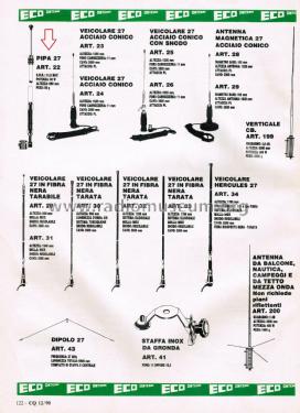 Antenna Pipa 27 Art. 22; Eco Antenne di (ID = 3108699) Antenna