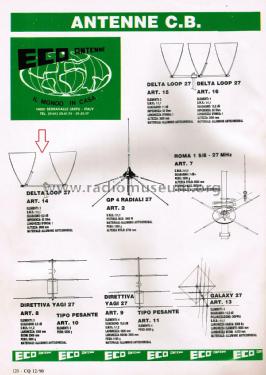 Delta Loop 27 Art. 14, 15 e 16; Eco Antenne di (ID = 3106244) Antenna