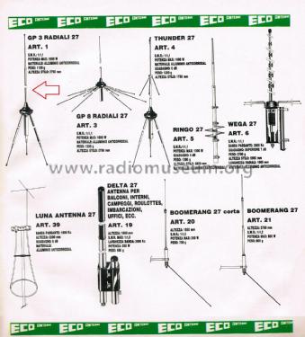 GP 3 Radiali 27 Art. 1; Eco Antenne di (ID = 3108561) Antenna