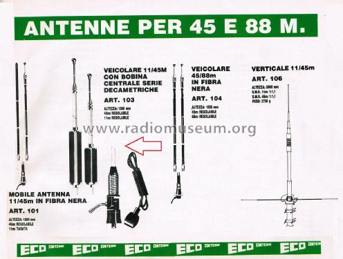 Veicolare 11/45 m. con Bobina Centrale Art. 103; Eco Antenne di (ID = 3105397) Antenna