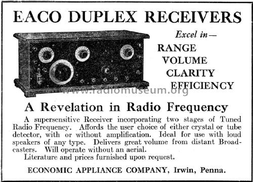 Eaco Duplex ; Economic Appliance (ID = 1253912) Radio