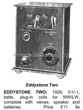 Two ; Eddystone Brand, (ID = 3042211) Radio