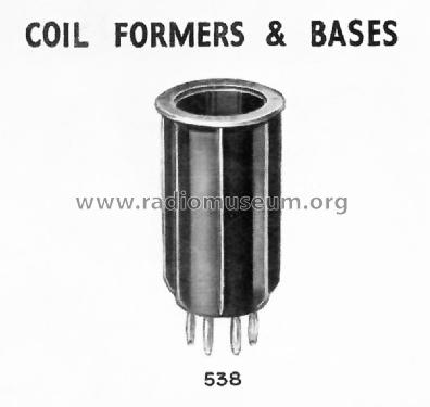 6-Pin Coil Former 538; Eddystone Brand, (ID = 3069920) Radio part