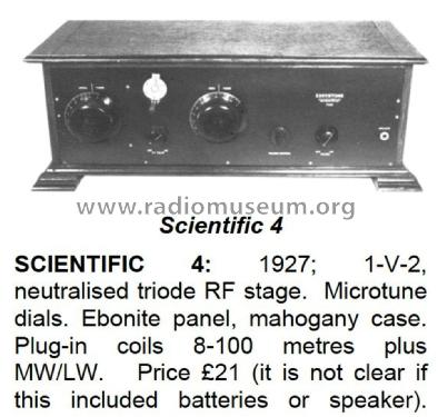 Scientific Four ; Eddystone Brand, (ID = 3042702) Radio