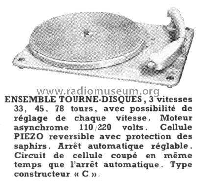 Ensemble tourne-disques C; Eden-Électronique (ID = 2072481) R-Player