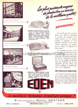 Ensemble tourne-disques T; Eden-Électronique (ID = 2072480) Enrég.-R