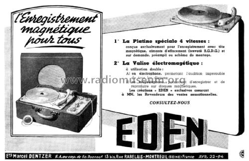 Platine spéciale d'enregistrement ; Eden-Électronique (ID = 2072151) R-Player