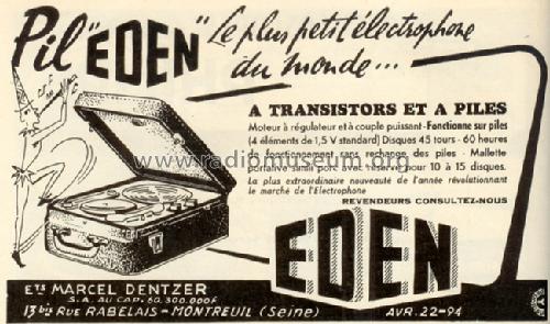Pil'Eden; Eden-Électronique (ID = 450422) Enrég.-R