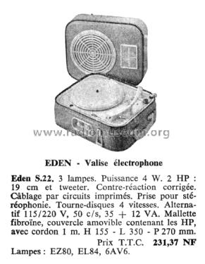 S22; Eden-Électronique (ID = 2071314) Reg-Riprod