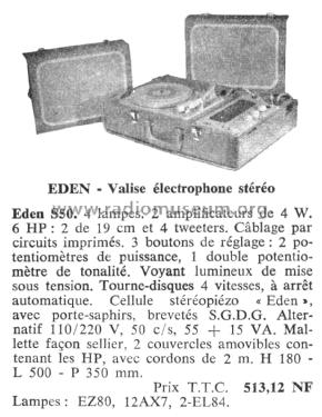 S50; Eden-Électronique (ID = 2071309) Enrég.-R