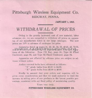 Edgcomb-Pyle Wireless Manufacturing Co. 1914 Catalog; Edgcomb-Pyle (ID = 1019595) Paper