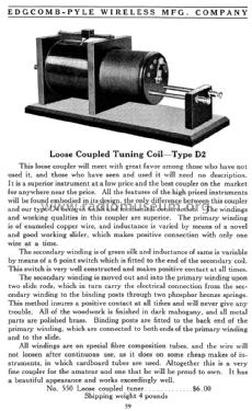 Loose Coupled Tuner Type D2 No. 550; Edgcomb-Pyle (ID = 1733842) mod-pre26