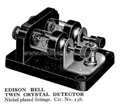 Twin Crystal Detector Cat. No. 138; Edison-Bell Ltd.; (ID = 1075938) Radio part
