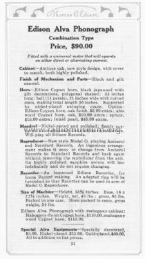 Phonograph Alva; Edison, Thomas A., (ID = 1293595) TalkingM